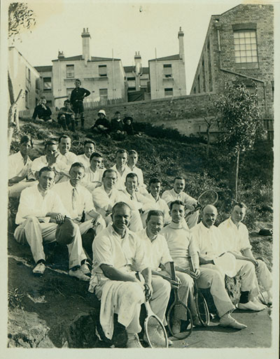 AUC and Training College tennis teams, ca 1914.